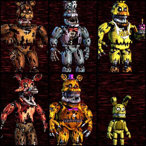 fnaf 4 characters|Five Nights at Freddy’s 4 – All Characters .